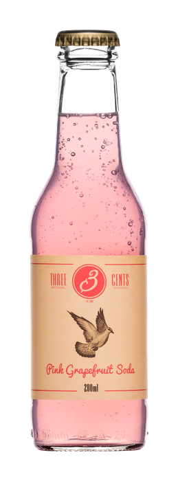 Three Cents Pink Grapefruit Soda